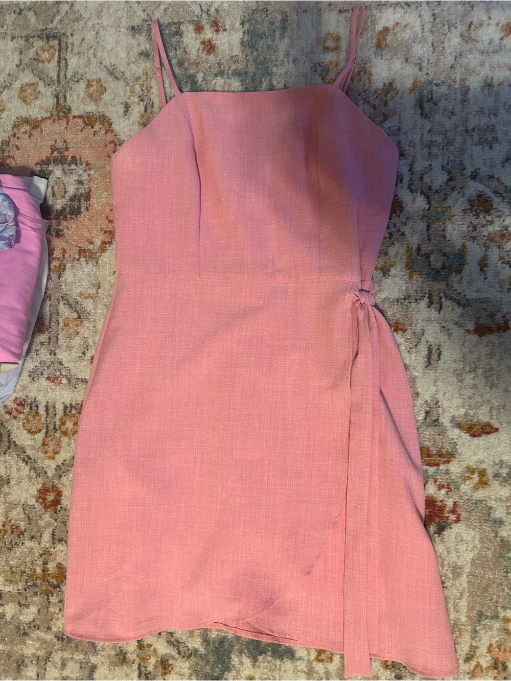 Altar’d state Pink Mini Dress with Side Tie
